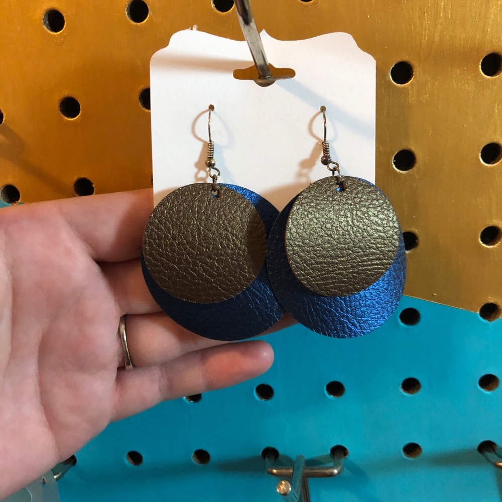Handmade Pleather Earrings